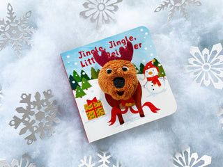 JSALE ingle, Jingle, Little Reindeer Finger Puppet Board Book