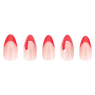 Mrs. Claus Press-On Nails | Short Almond