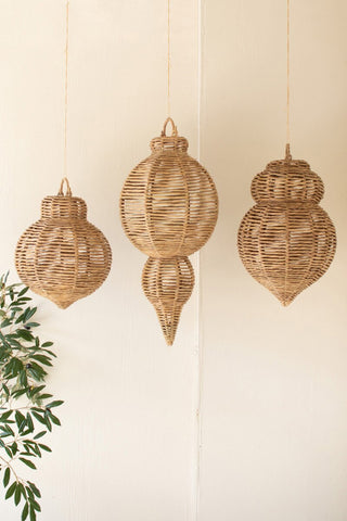 Woven Seagrass Ornament Set *online exclusive*