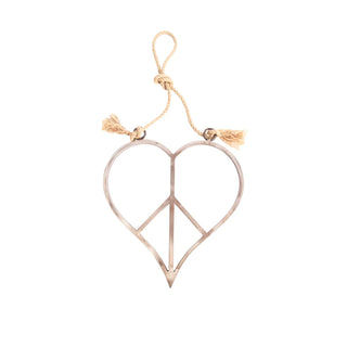 Small Hanging Peace + Love Sign