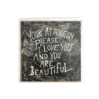 FINAL SALE Your Attention Please Art Print