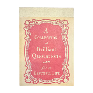 Book Of Brilliant Quotes Notepad