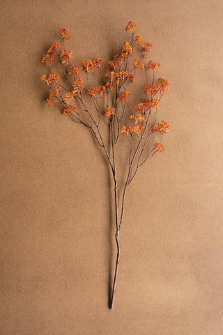 Faux Rust Rice Flower Stem