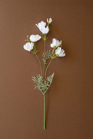 Faux White Cosmos Stem