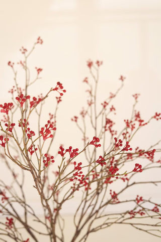 47" Tall Red Berry Stem