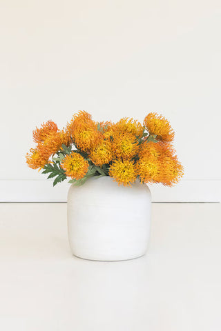 Faux Orange Pincushion Protea Bundle
