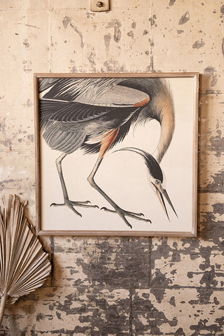 FINAL SALE Crane Print Under Glass (Pick Up Only)
