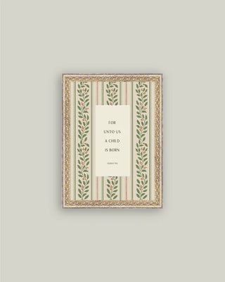 Child Is Born Framed Wall Art
