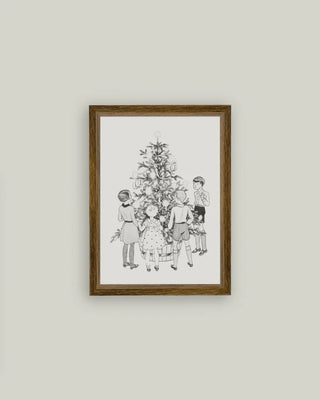 Children Around The Tree Framed Wall Art