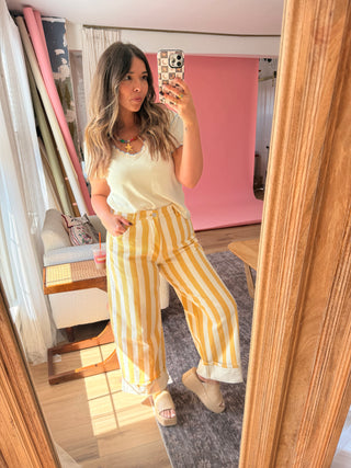 Boardwalk Cuffed Wide Leg Pants