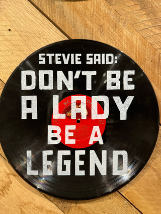 Stevie Nicks One-Of-A-Kind Repurposed Vinyl Art