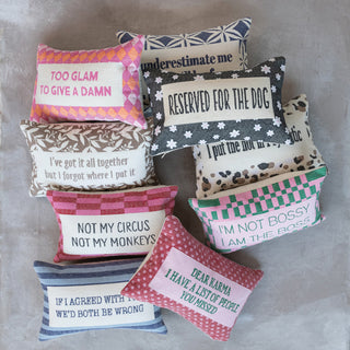 Underestimate Me Mini Lumbar Pillow