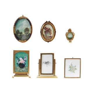 Mini Brass Framed Art - Single