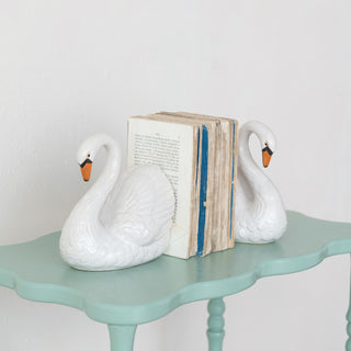 Swan Bookend Set