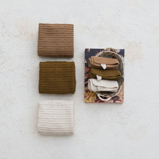 Autumnal Cotton Knit Towel