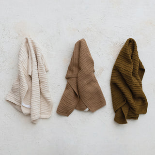 Autumnal Cotton Knit Towel