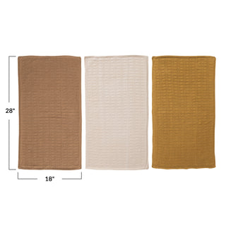 Autumnal Cotton Knit Towel