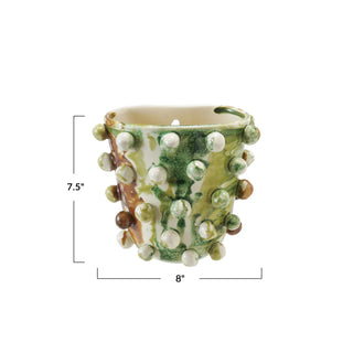 Oversized Watercolor Hobnail Wall Planter