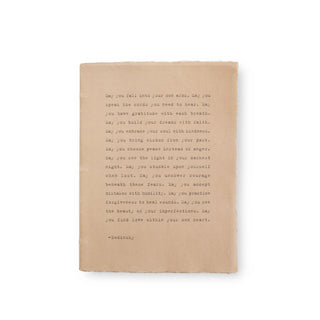 May You Fall Large Deckled Edge Notebook - Clay