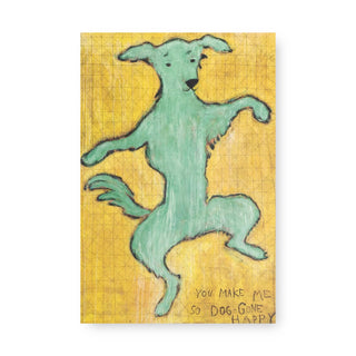 Dancing Dog Art Tile