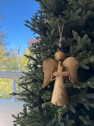 Antiqued Brass Gloria Angel