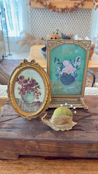 Mini Brass Framed Art - Single