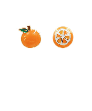 Orange Stud Earrings