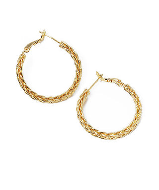 Woven Hoop Earrings