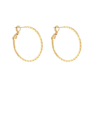 Textured Hoop Earrings