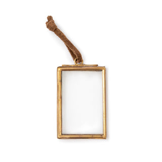 Mini Glass & Brass Ornament Frame (two sizes)