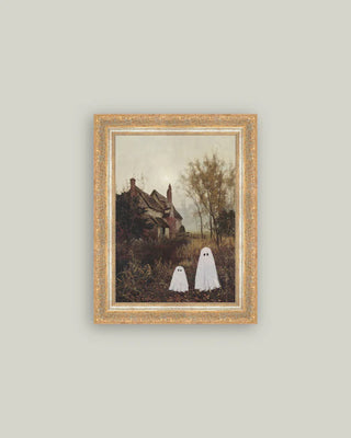 Restocks Soon! | Two Ghosts In Autumn Framed Wall Art