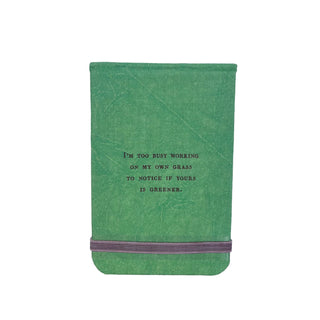 I'm Too Busy Mini Fabric Notebook