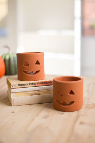 Terracotta Jack-O-Lantern Luminary *online exclusive*