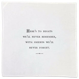 FINAL SALE Sweet Quote Dinner Napkins / Tea Towel