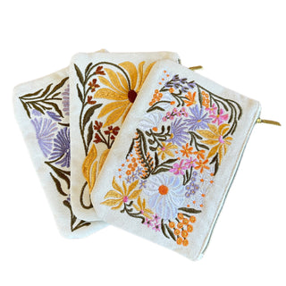 Flower Market Zipper Pouch