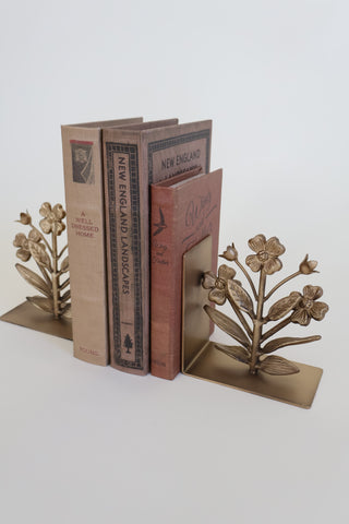 Flora Cast Iron Bookend Set - Restock List Open