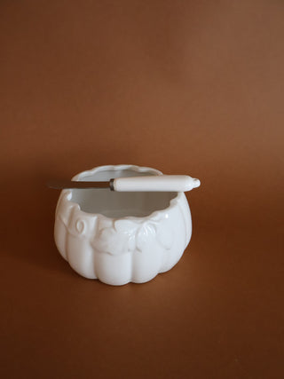 Pumpkin Bowl with Canape Knife
