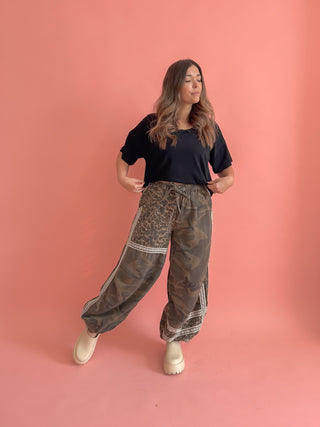 Camo Patchwork Jogger - Best Seller!