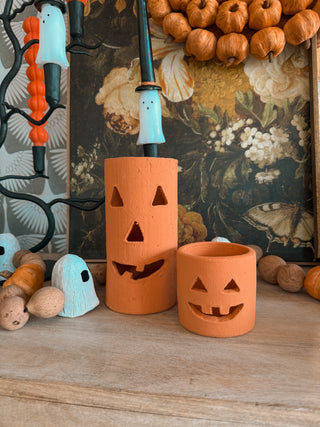 Terracotta Jack-O-Lantern Luminary *online exclusive*