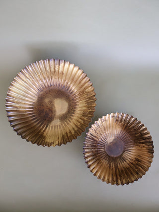 Metal Fluted Bowl