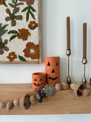 Terracotta Jack-O-Lantern Luminary *online exclusive*