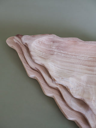 Carved Paulownia Wood Tree Tray