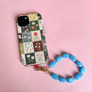 Aqua Colorpop Phone Chain Wristlet