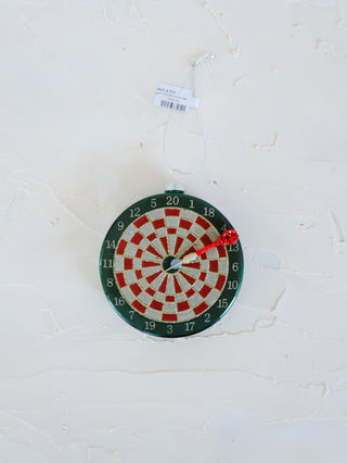 Glass Dartboard Ornament