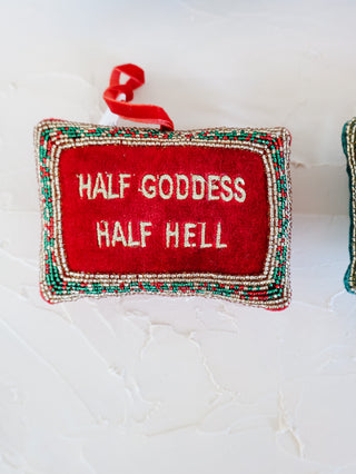Beaded Pillow Sassy Ornament