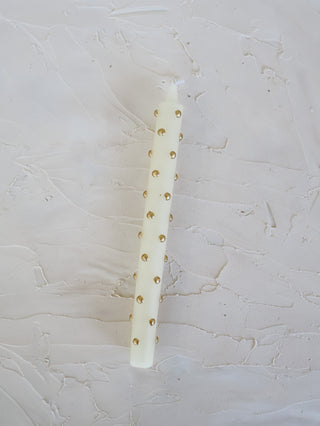 Dotted Taper Candle Single