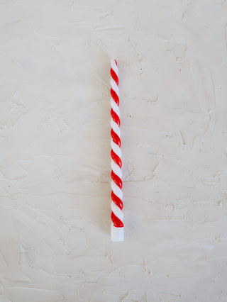 Peppermint Twist Taper Candle Single