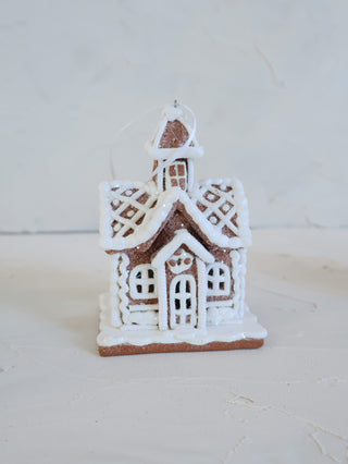 Sugar Shack LED Gingerbread House Ornament