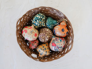 Paper Mache Block Printed Ornament