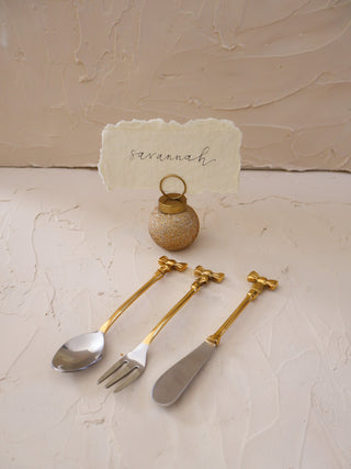 Tied Together Bow Canape Knife Single